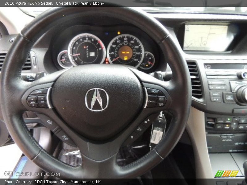 Crystal Black Pearl / Ebony 2010 Acura TSX V6 Sedan