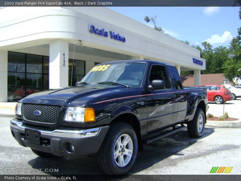 Black / Dark Graphite 2003 Ford Ranger FX4 SuperCab 4x4