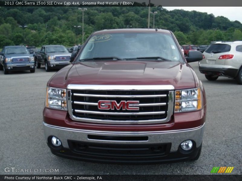 Sonoma Red Metallic / Ebony 2013 GMC Sierra 1500 SLE Crew Cab 4x4