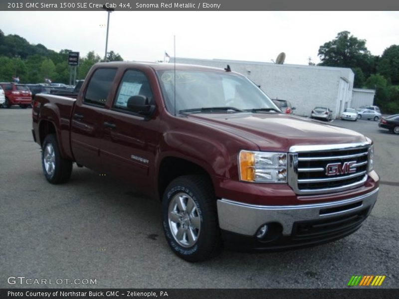 Sonoma Red Metallic / Ebony 2013 GMC Sierra 1500 SLE Crew Cab 4x4