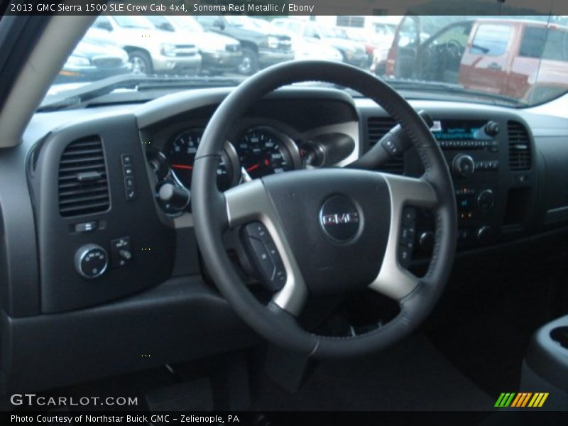 Sonoma Red Metallic / Ebony 2013 GMC Sierra 1500 SLE Crew Cab 4x4