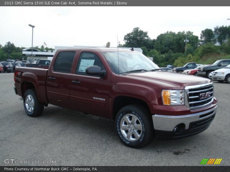 Sonoma Red Metallic / Ebony 2013 GMC Sierra 1500 SLE Crew Cab 4x4