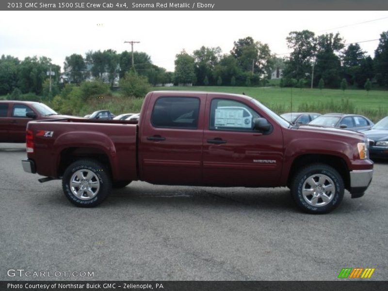 Sonoma Red Metallic / Ebony 2013 GMC Sierra 1500 SLE Crew Cab 4x4