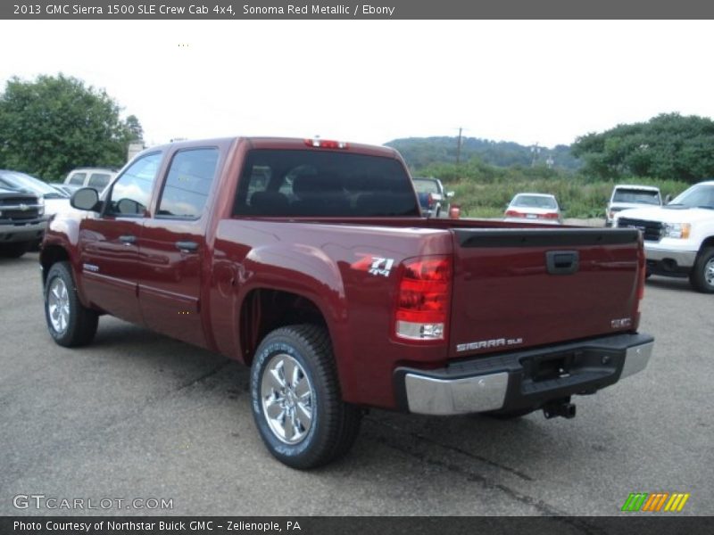 Sonoma Red Metallic / Ebony 2013 GMC Sierra 1500 SLE Crew Cab 4x4