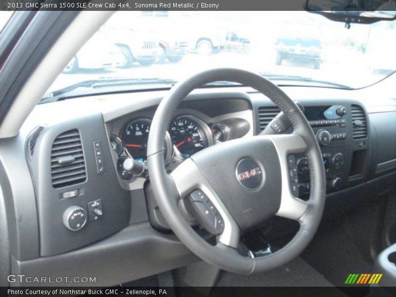 Sonoma Red Metallic / Ebony 2013 GMC Sierra 1500 SLE Crew Cab 4x4