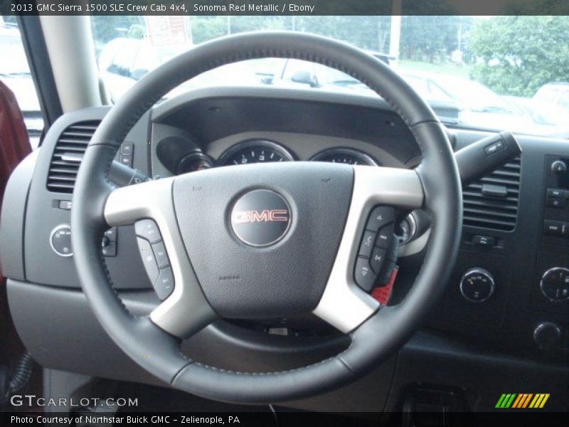 Sonoma Red Metallic / Ebony 2013 GMC Sierra 1500 SLE Crew Cab 4x4
