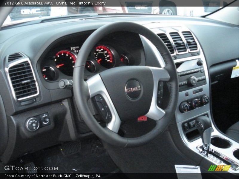 Crystal Red Tintcoat / Ebony 2012 GMC Acadia SLE AWD