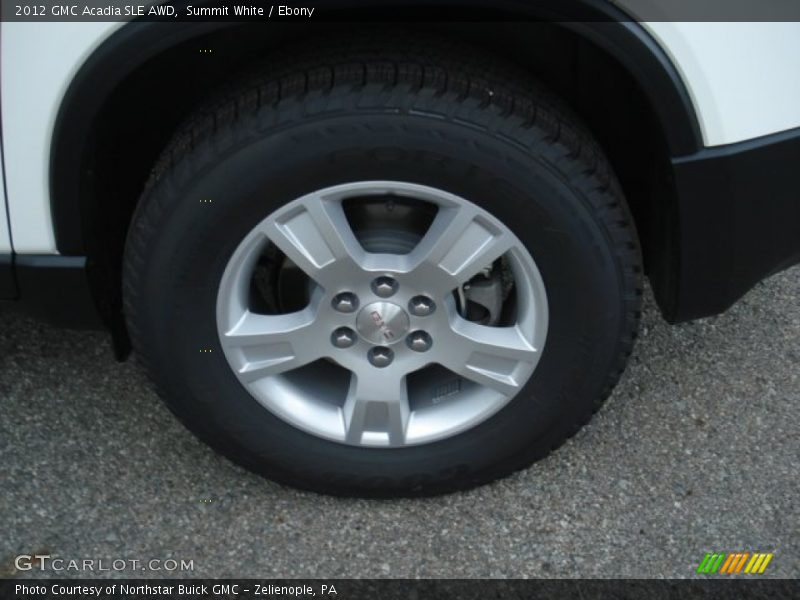 Summit White / Ebony 2012 GMC Acadia SLE AWD