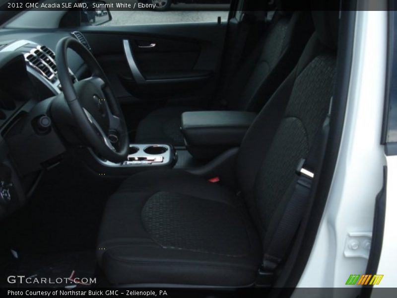 Summit White / Ebony 2012 GMC Acadia SLE AWD