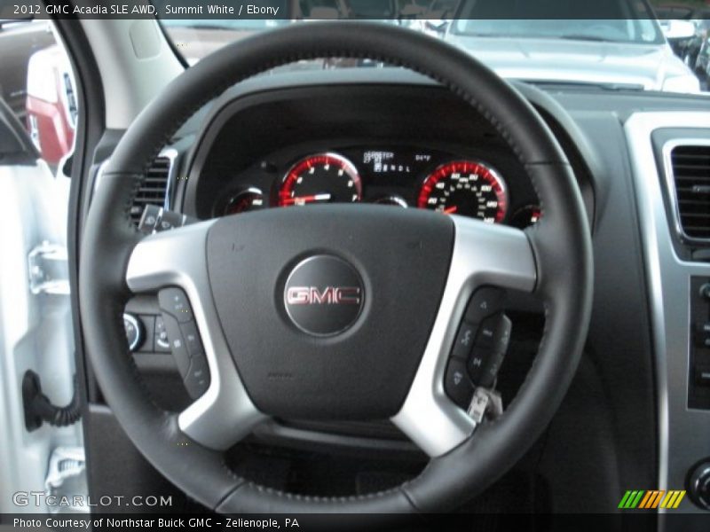 Summit White / Ebony 2012 GMC Acadia SLE AWD