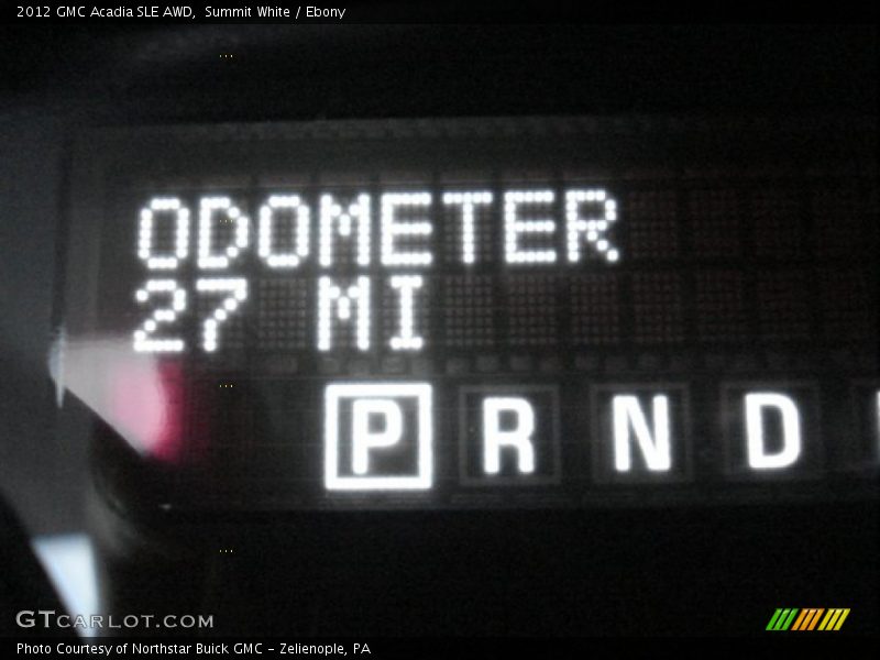 Summit White / Ebony 2012 GMC Acadia SLE AWD