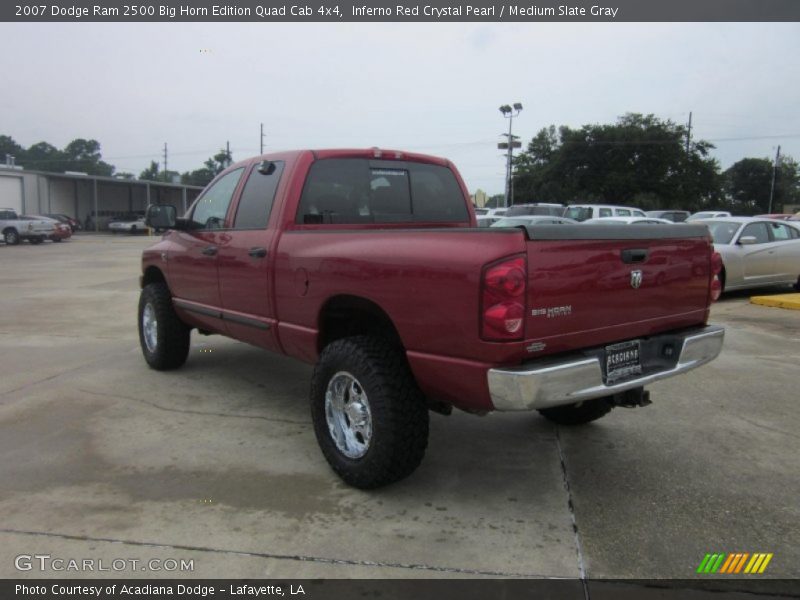 Inferno Red Crystal Pearl / Medium Slate Gray 2007 Dodge Ram 2500 Big Horn Edition Quad Cab 4x4