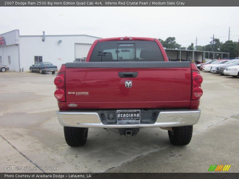 Inferno Red Crystal Pearl / Medium Slate Gray 2007 Dodge Ram 2500 Big Horn Edition Quad Cab 4x4