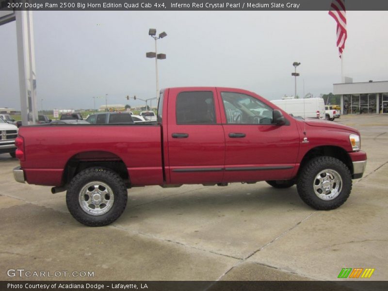 Inferno Red Crystal Pearl / Medium Slate Gray 2007 Dodge Ram 2500 Big Horn Edition Quad Cab 4x4