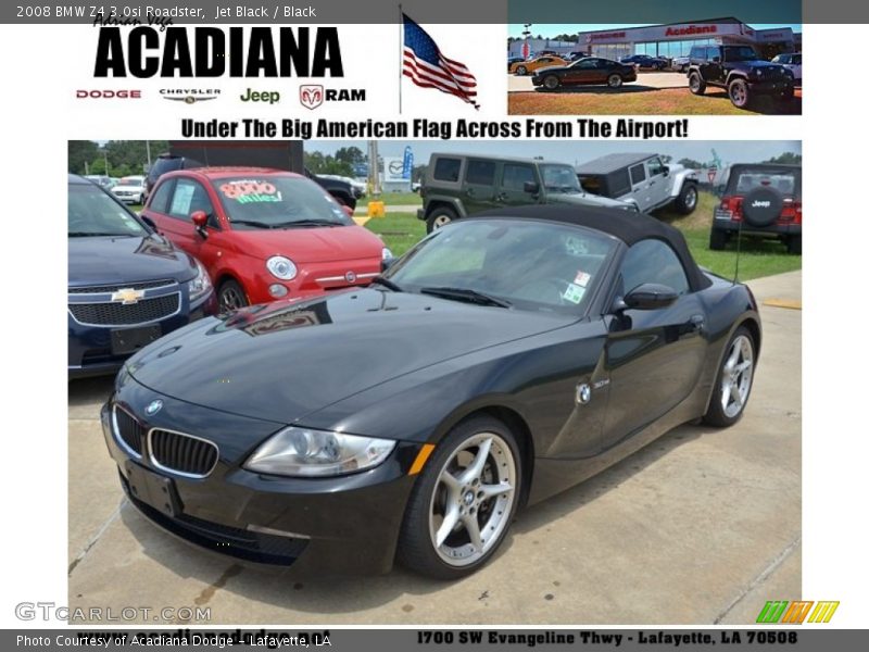 Jet Black / Black 2008 BMW Z4 3.0si Roadster