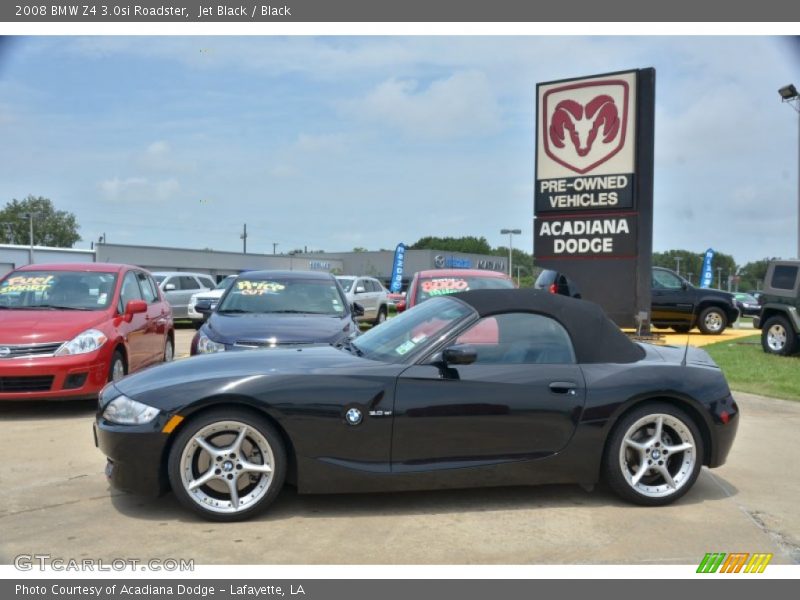 Jet Black / Black 2008 BMW Z4 3.0si Roadster