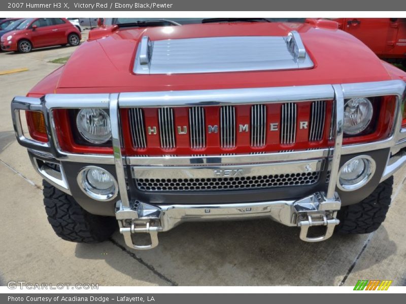 Victory Red / Ebony Black/Pewter 2007 Hummer H3 X