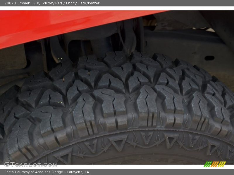 Victory Red / Ebony Black/Pewter 2007 Hummer H3 X