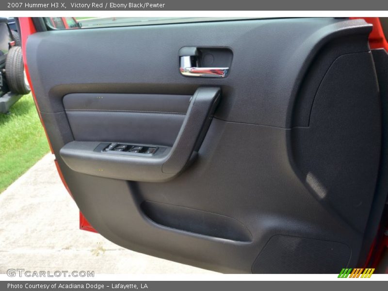 Victory Red / Ebony Black/Pewter 2007 Hummer H3 X
