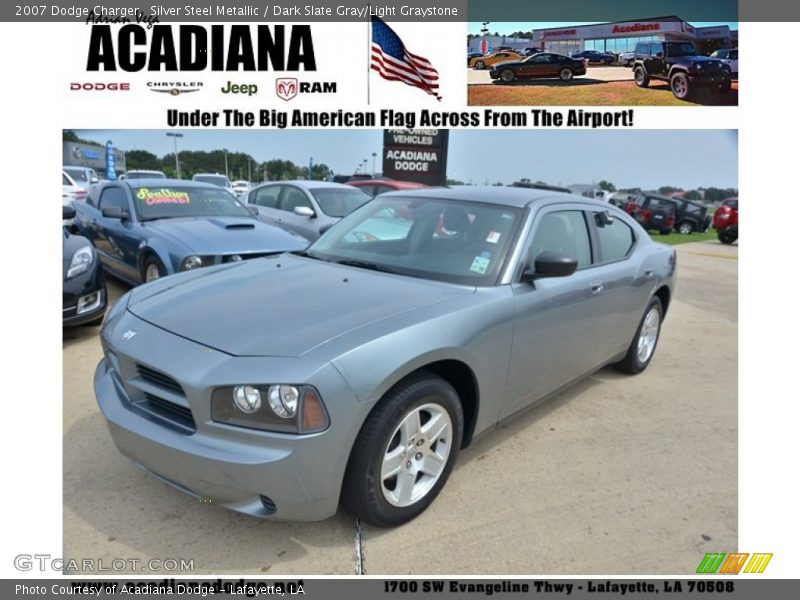 Silver Steel Metallic / Dark Slate Gray/Light Graystone 2007 Dodge Charger