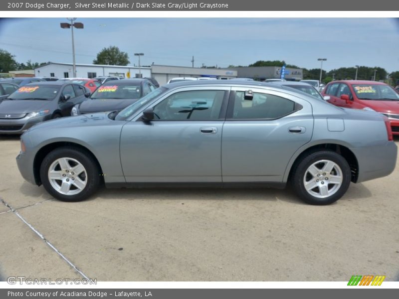 Silver Steel Metallic / Dark Slate Gray/Light Graystone 2007 Dodge Charger