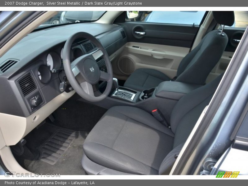 Silver Steel Metallic / Dark Slate Gray/Light Graystone 2007 Dodge Charger