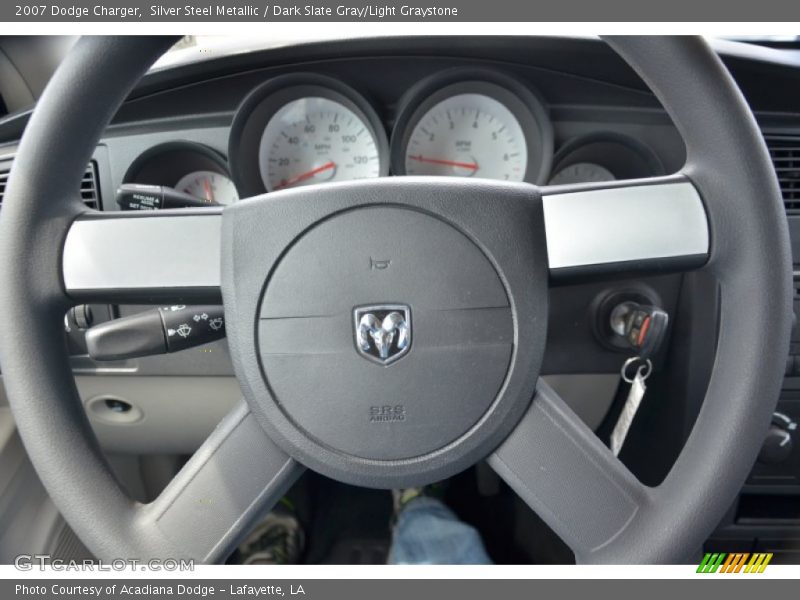 Silver Steel Metallic / Dark Slate Gray/Light Graystone 2007 Dodge Charger