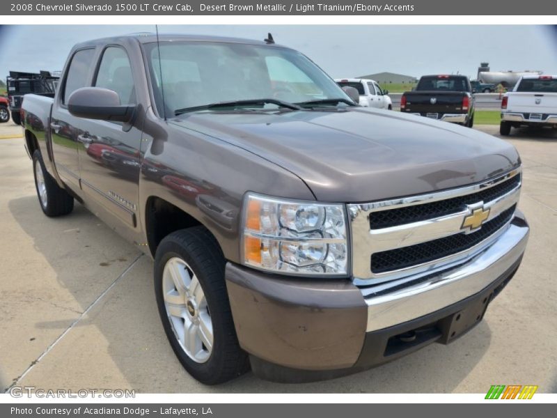 Desert Brown Metallic / Light Titanium/Ebony Accents 2008 Chevrolet Silverado 1500 LT Crew Cab