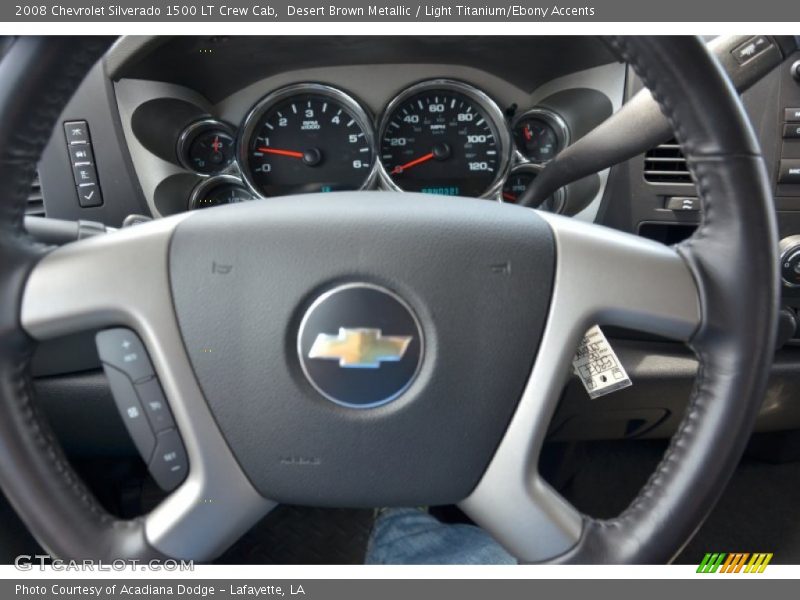 Desert Brown Metallic / Light Titanium/Ebony Accents 2008 Chevrolet Silverado 1500 LT Crew Cab