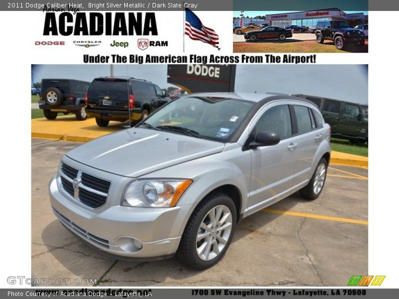 Bright Silver Metallic / Dark Slate Gray 2011 Dodge Caliber Heat