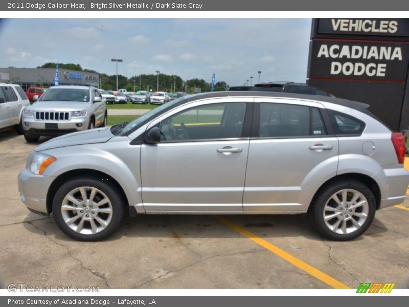 Bright Silver Metallic / Dark Slate Gray 2011 Dodge Caliber Heat