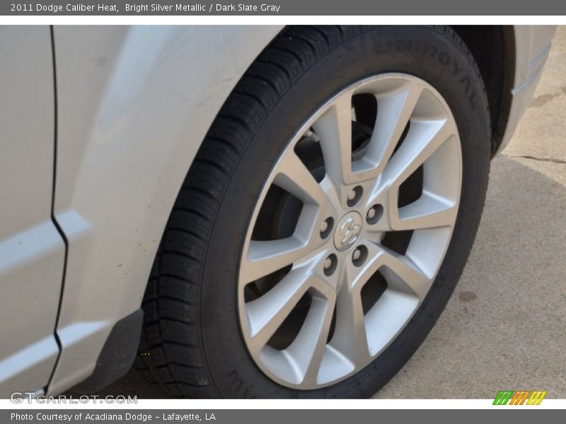 Bright Silver Metallic / Dark Slate Gray 2011 Dodge Caliber Heat