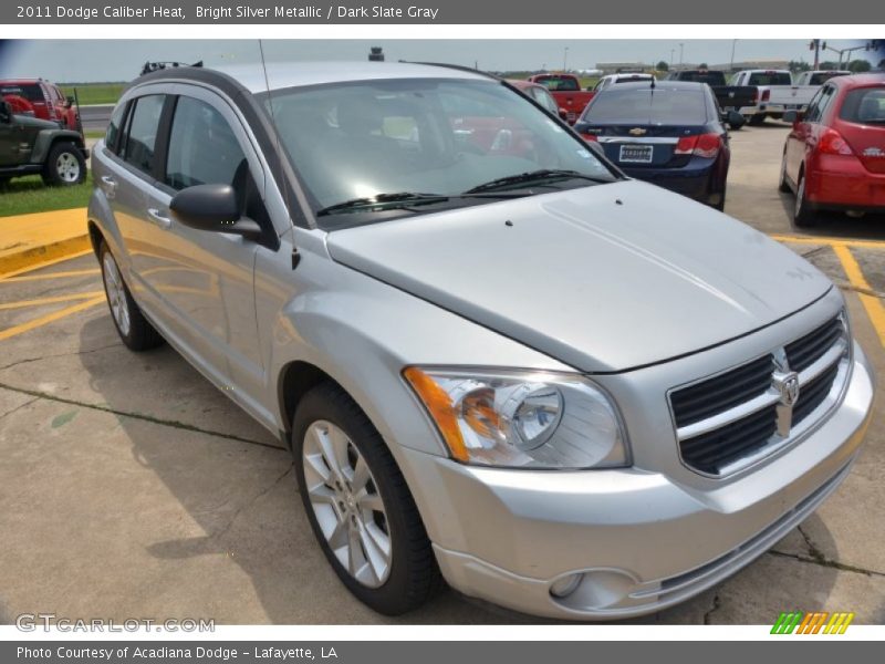 Bright Silver Metallic / Dark Slate Gray 2011 Dodge Caliber Heat