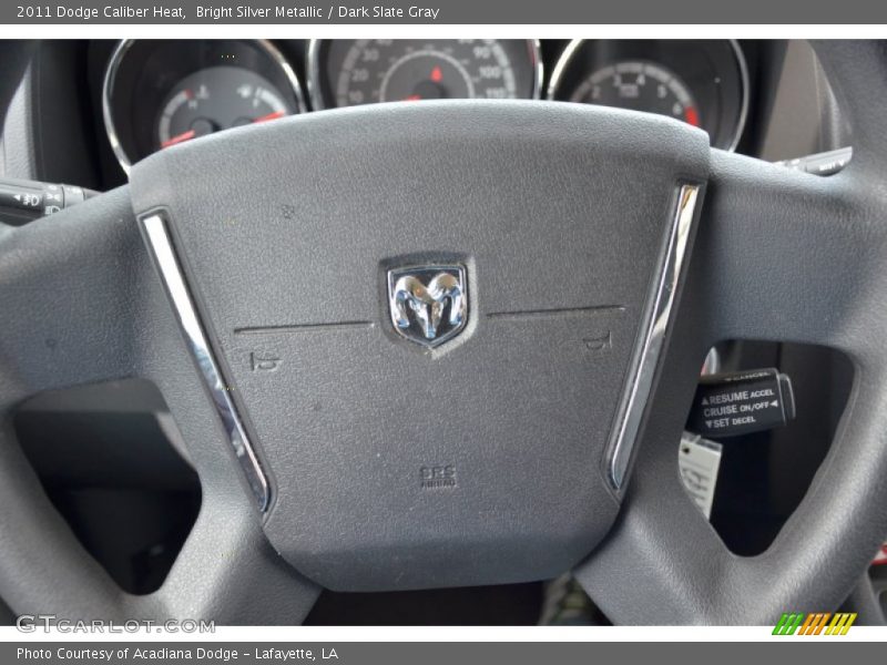 Bright Silver Metallic / Dark Slate Gray 2011 Dodge Caliber Heat