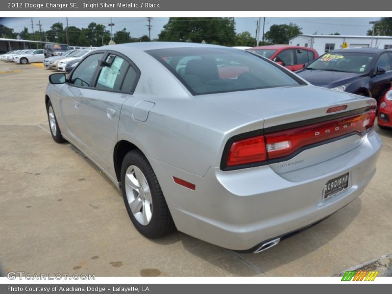 Bright Silver Metallic / Black 2012 Dodge Charger SE