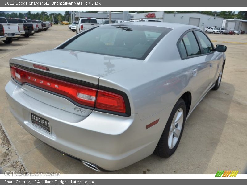 Bright Silver Metallic / Black 2012 Dodge Charger SE