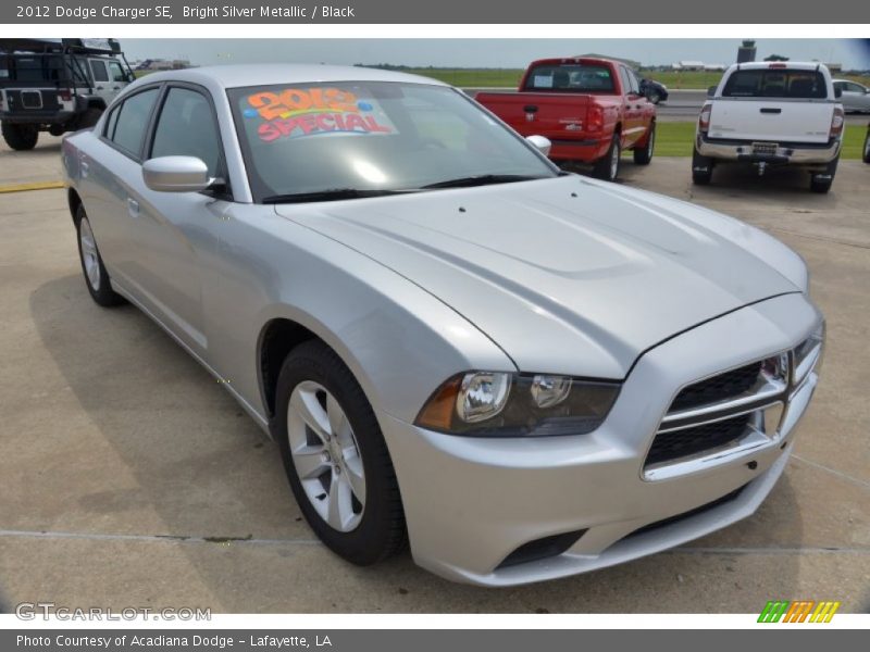 Bright Silver Metallic / Black 2012 Dodge Charger SE