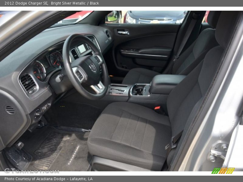 Bright Silver Metallic / Black 2012 Dodge Charger SE