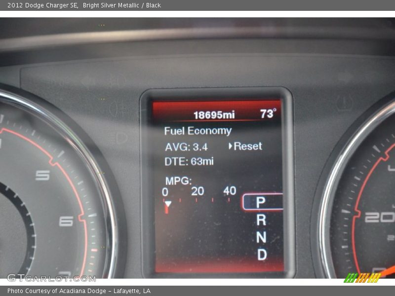 Bright Silver Metallic / Black 2012 Dodge Charger SE