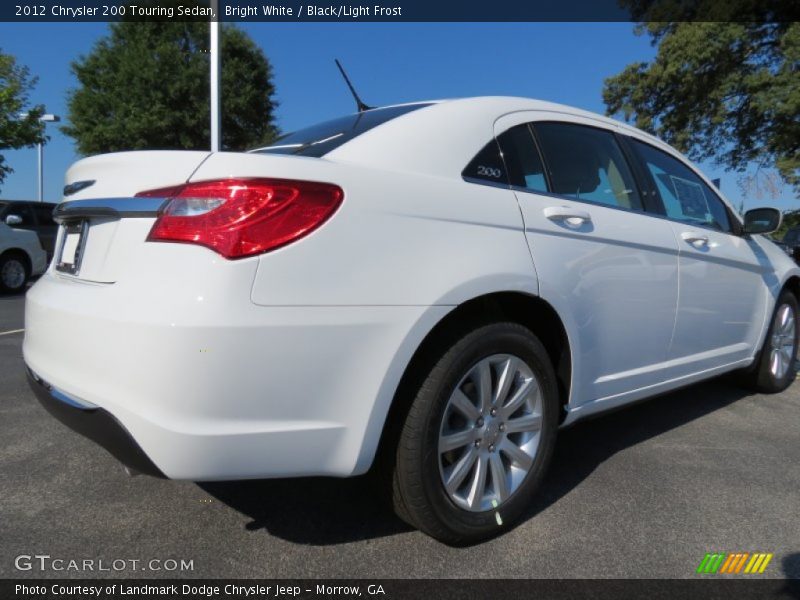 Bright White / Black/Light Frost 2012 Chrysler 200 Touring Sedan