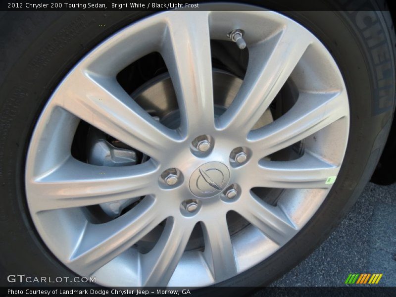 Bright White / Black/Light Frost 2012 Chrysler 200 Touring Sedan
