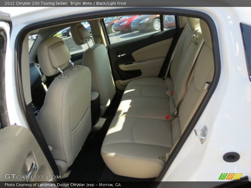 Bright White / Black/Light Frost 2012 Chrysler 200 Touring Sedan