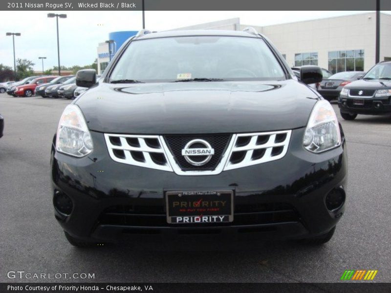Wicked Black / Black 2011 Nissan Rogue SV