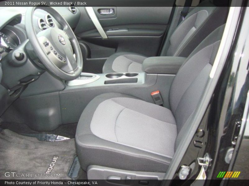 Wicked Black / Black 2011 Nissan Rogue SV