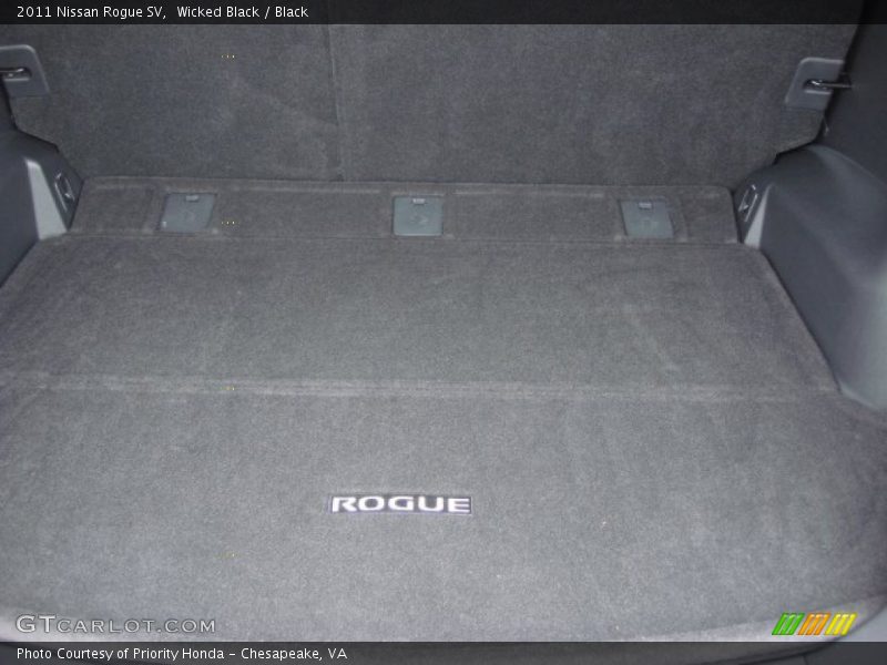 Wicked Black / Black 2011 Nissan Rogue SV