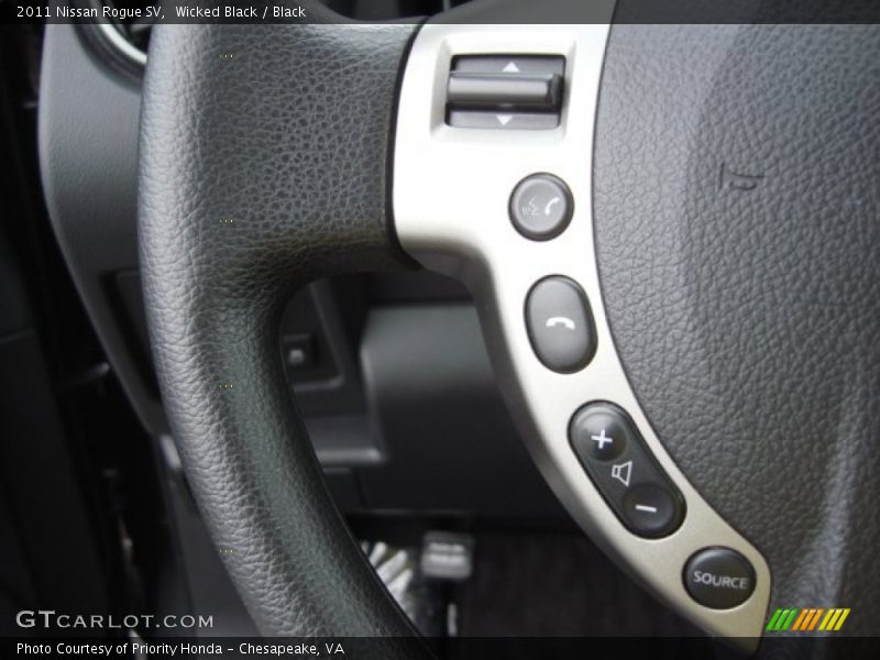Wicked Black / Black 2011 Nissan Rogue SV