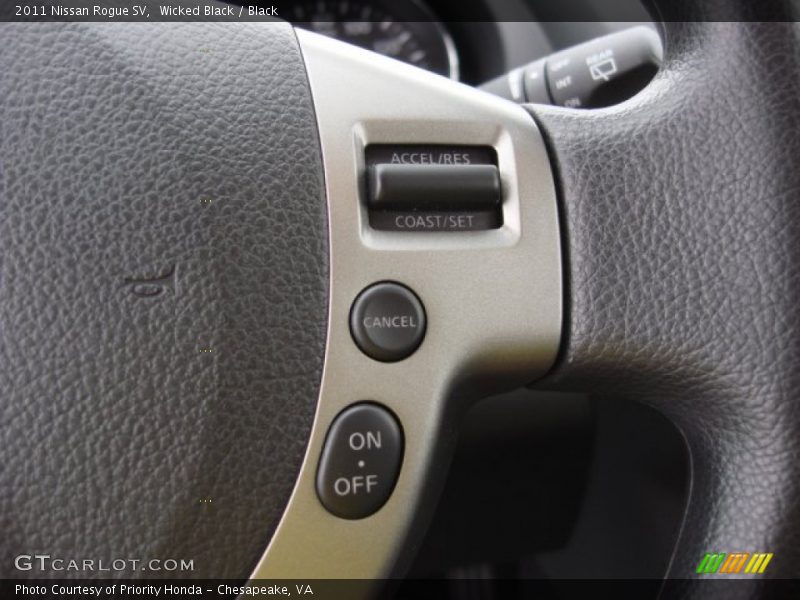 Wicked Black / Black 2011 Nissan Rogue SV
