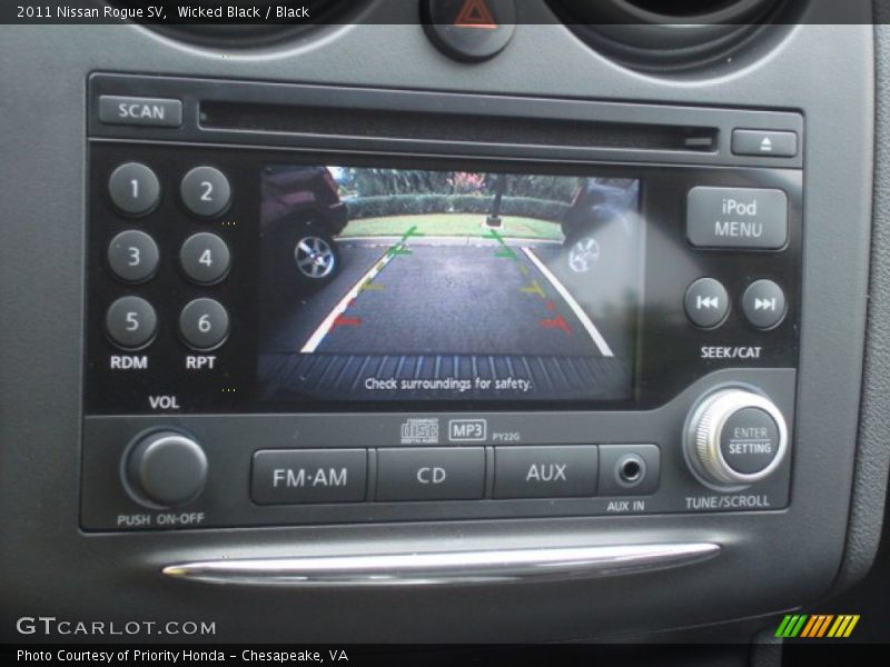 Wicked Black / Black 2011 Nissan Rogue SV