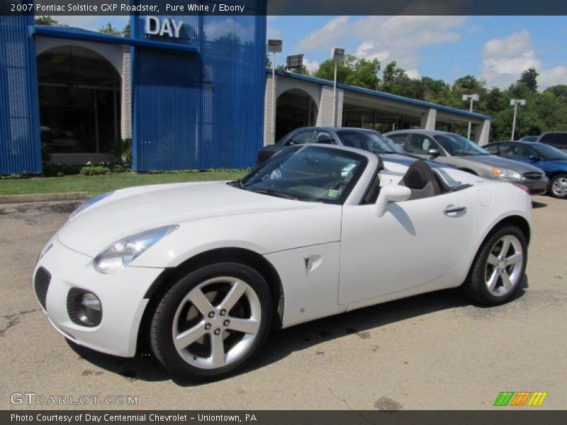 Pure White / Ebony 2007 Pontiac Solstice GXP Roadster