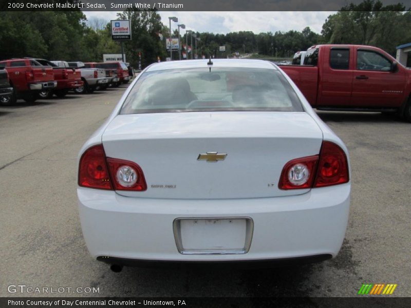 Summit White / Titanium 2009 Chevrolet Malibu LT Sedan